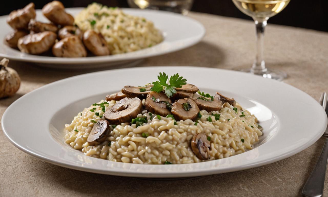 Risotto cu pui si ciuperci