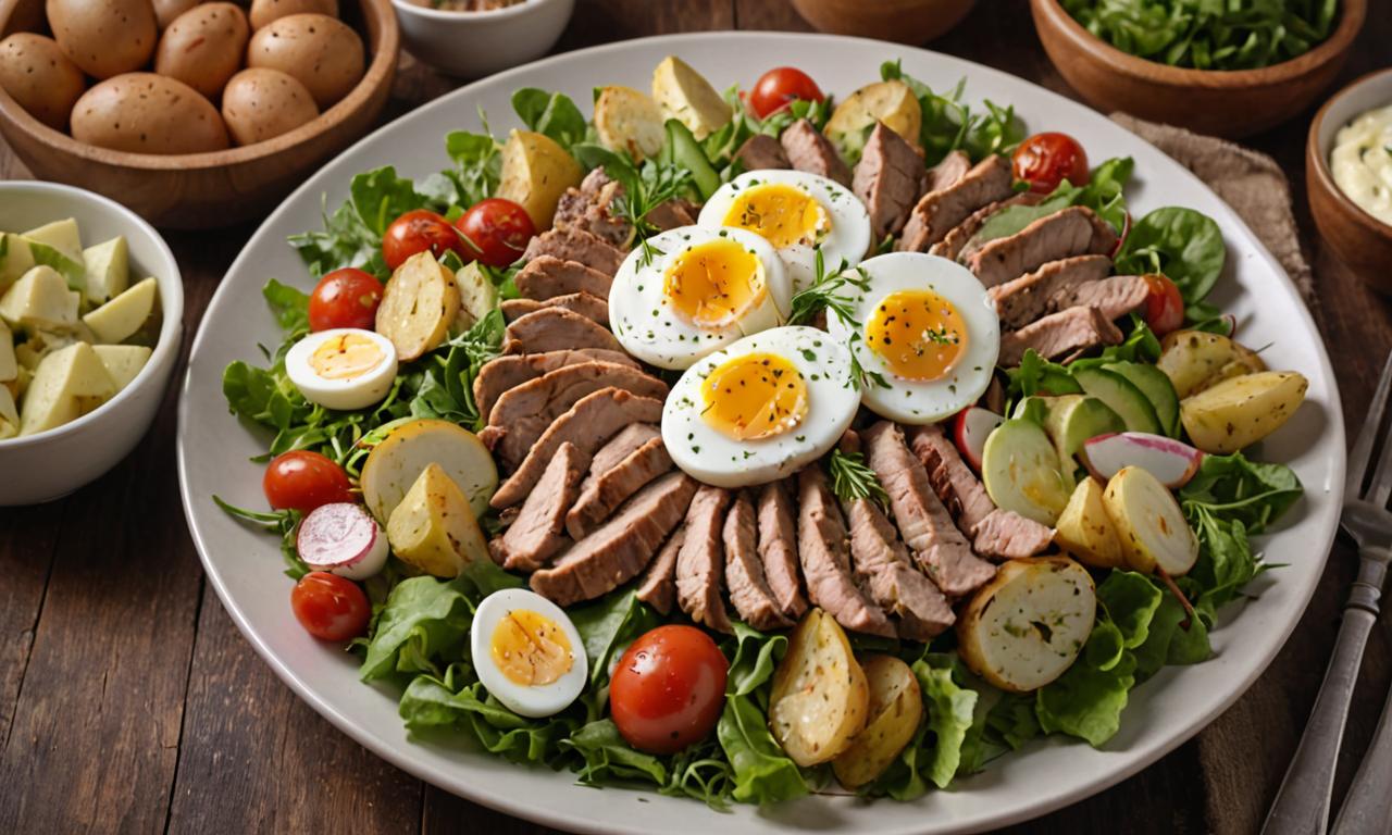 Salata de boeuf cu pui